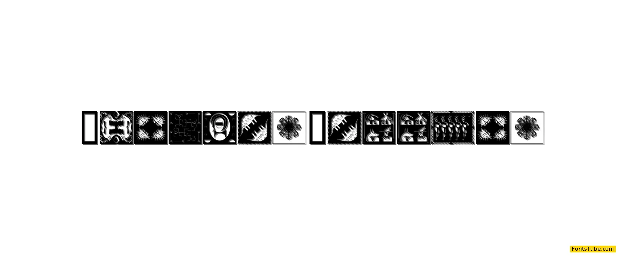 African Pattern Font