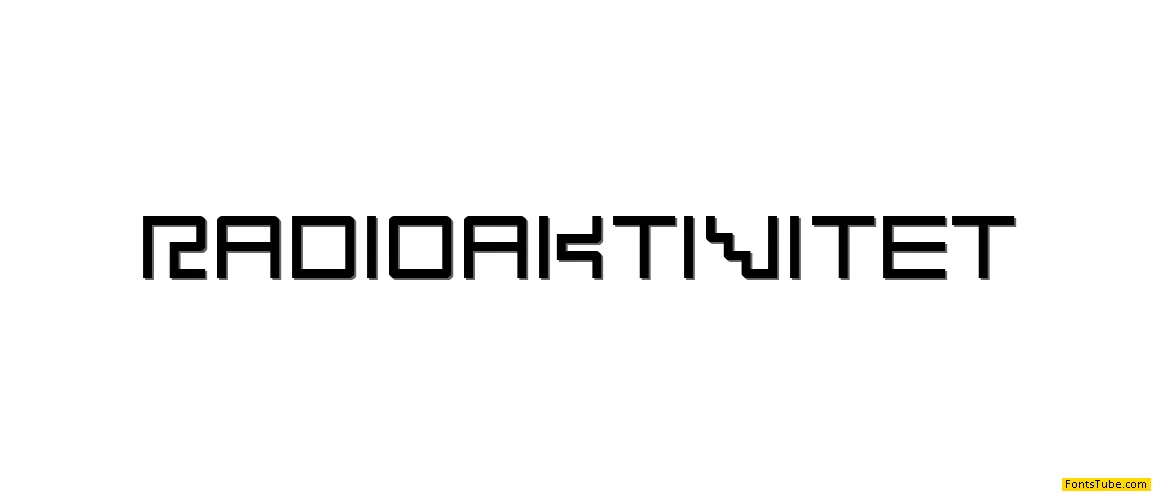 Radioaktivitet Font