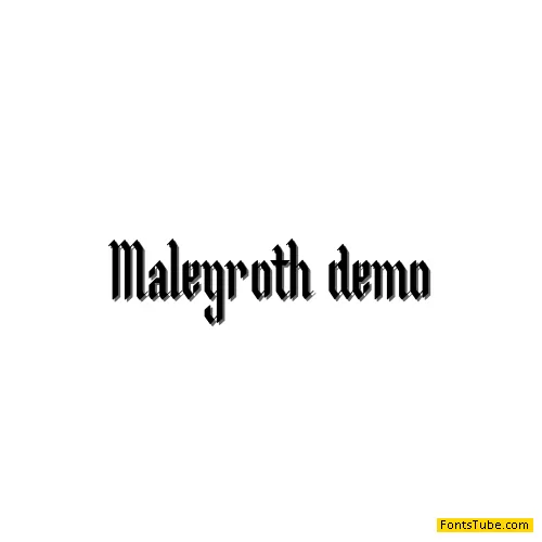 Malegroth Font