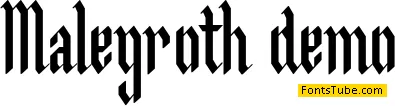Malegroth Font