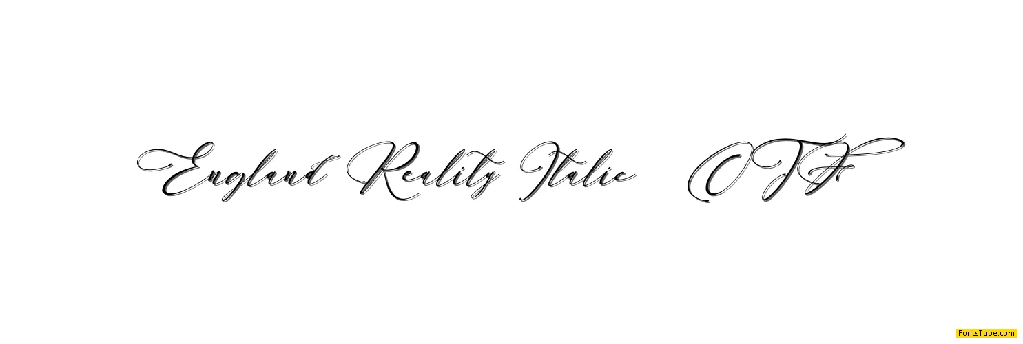 England Reality Font Family