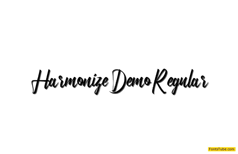 Harmonize Demo Font