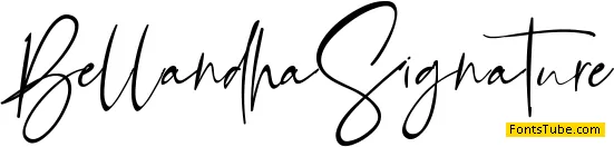 Bellandha Signature Font