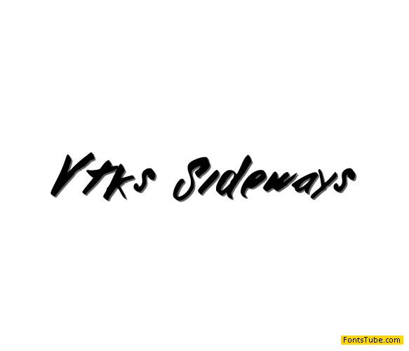 vtks sideways Font