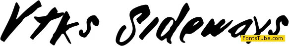 vtks sideways Font
