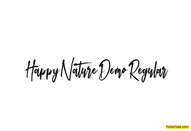 Happy Nature Demo Font