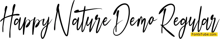 Happy Nature Demo Font