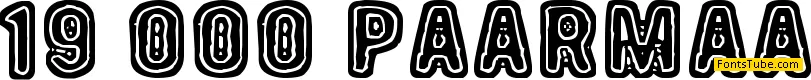 19 000 paarmaa Font