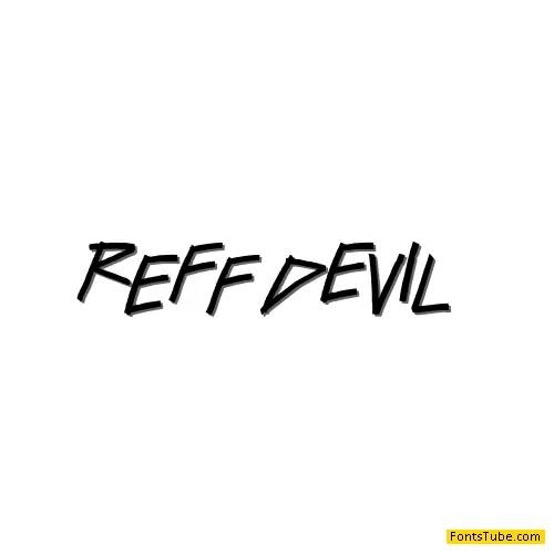 ReFf dEvIl Font