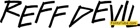 ReFf dEvIl Font