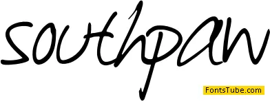 Southpaw Font