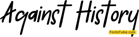 Against History Font