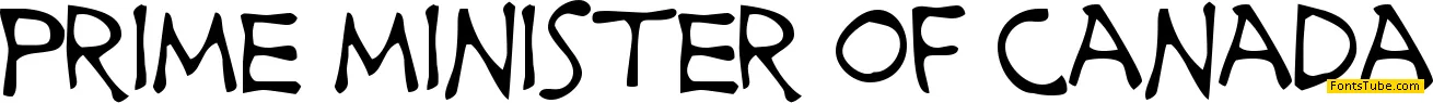Prime Minister of Canada Font