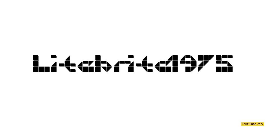 Litebrite 1975 Font