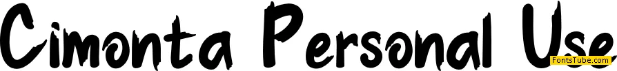 Cimonta Personal Use Font