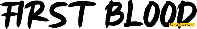 FIRST BLOOD Font