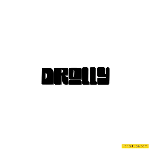 Drolly solid Font