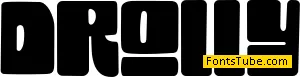 Drolly solid Font