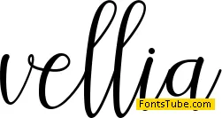vellia - Personal Use Font