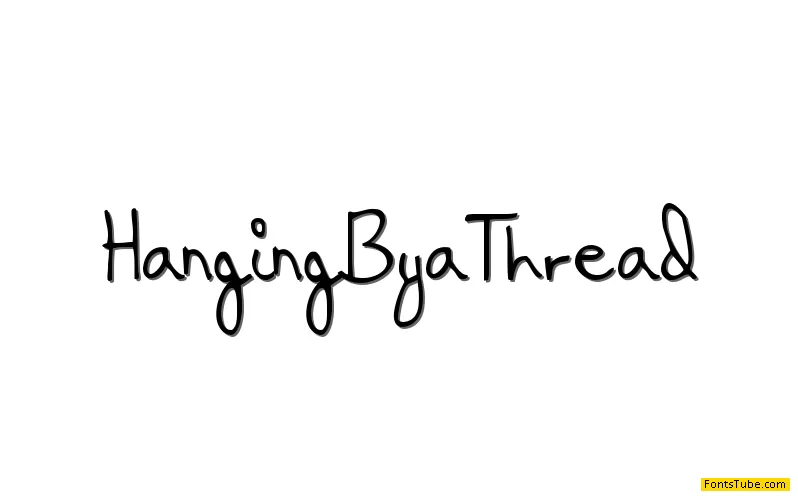 Hanging By a Thread Font