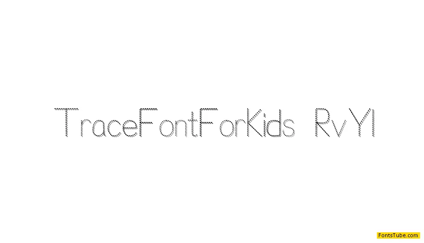 Trace Font for Kids