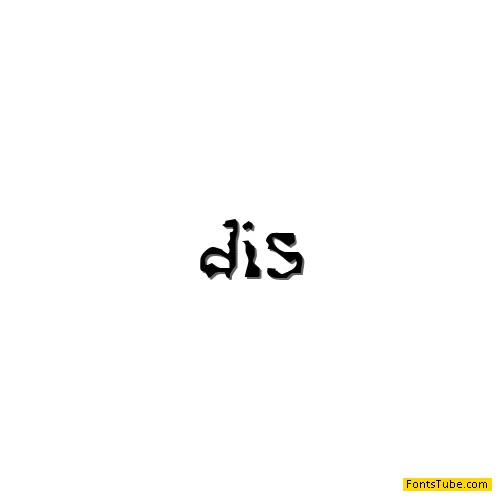 Dissonant Font