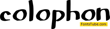 Colophon DBZ Font
