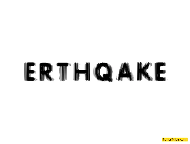 Erthqake Font