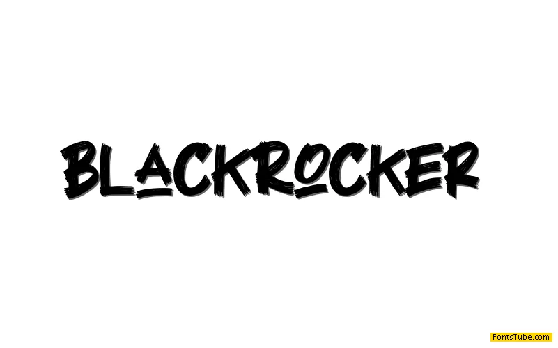 Black Rocker Font