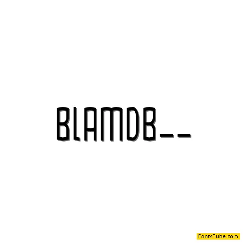 BlamDude BB Font Family