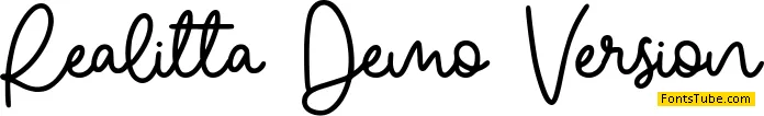 Realitta Demo Version Font