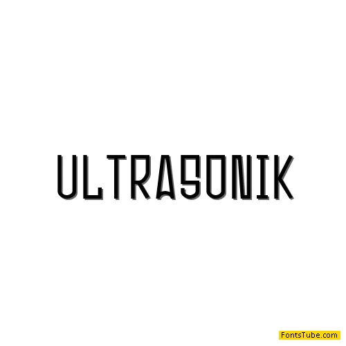 Ultrasonik Font