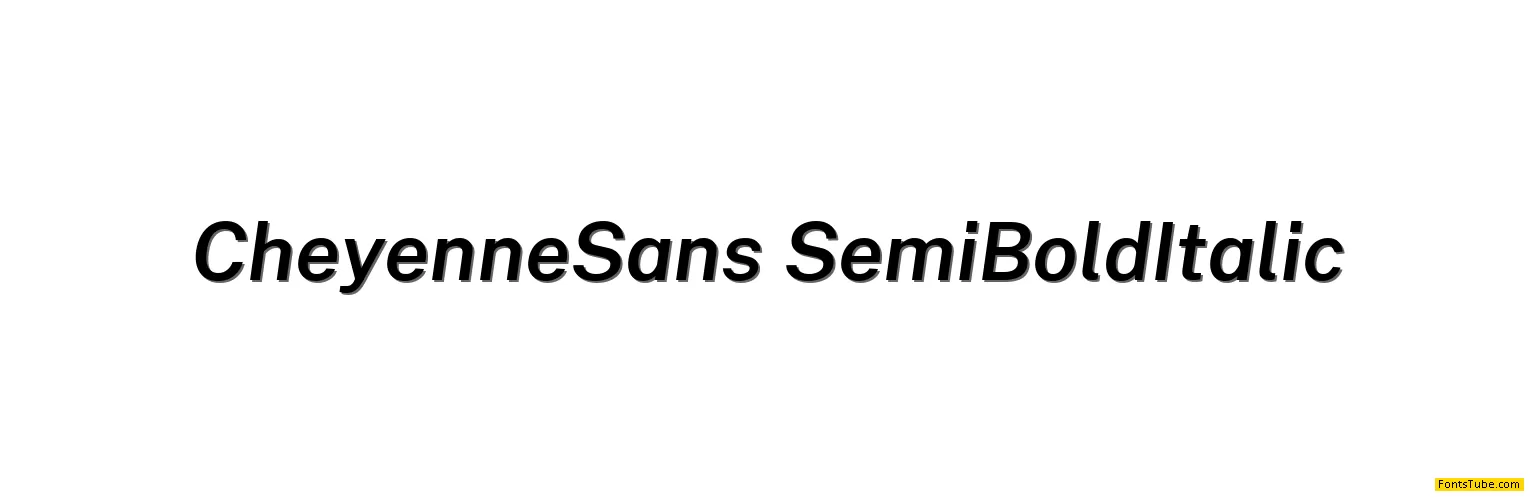 Cheyenne Sans Font Family