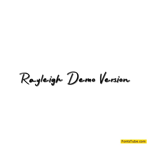 Rayleigh Demo Version Font
