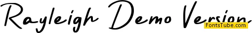 Rayleigh Demo Version Font