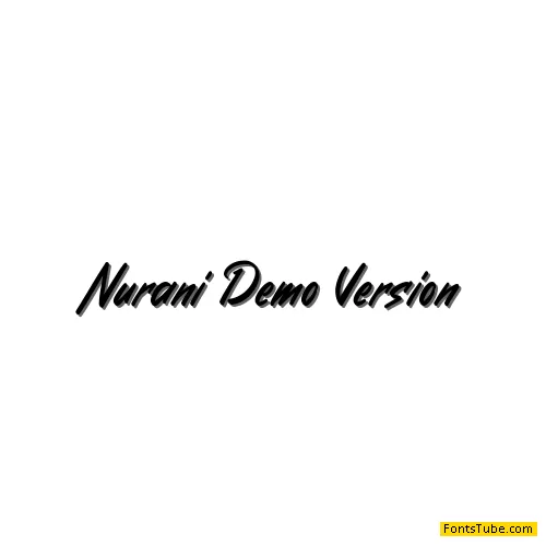 Nurani Demo Version Font