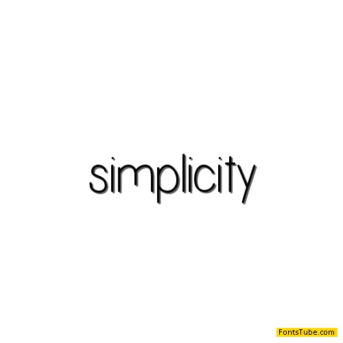 Simplicity Font