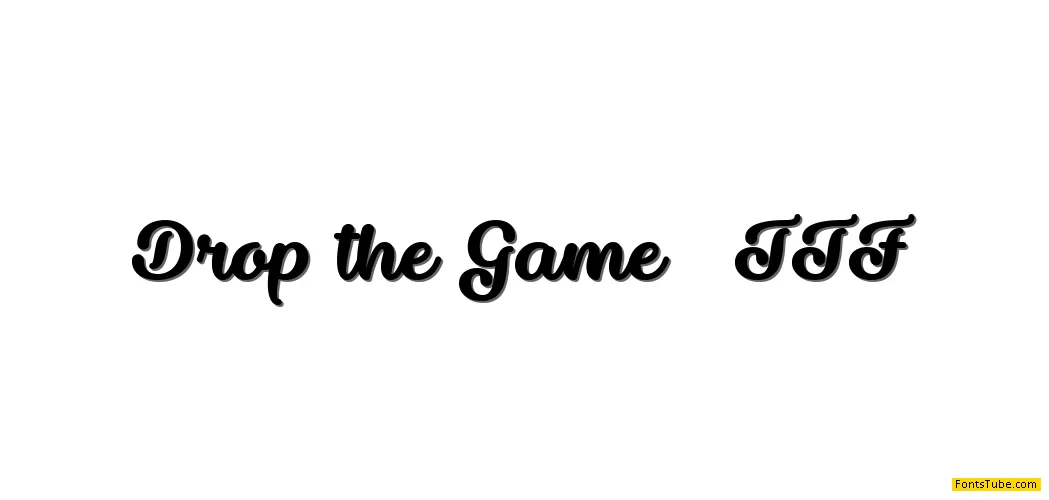 Drop the Game Font