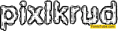 Pixel Krud BRK Font