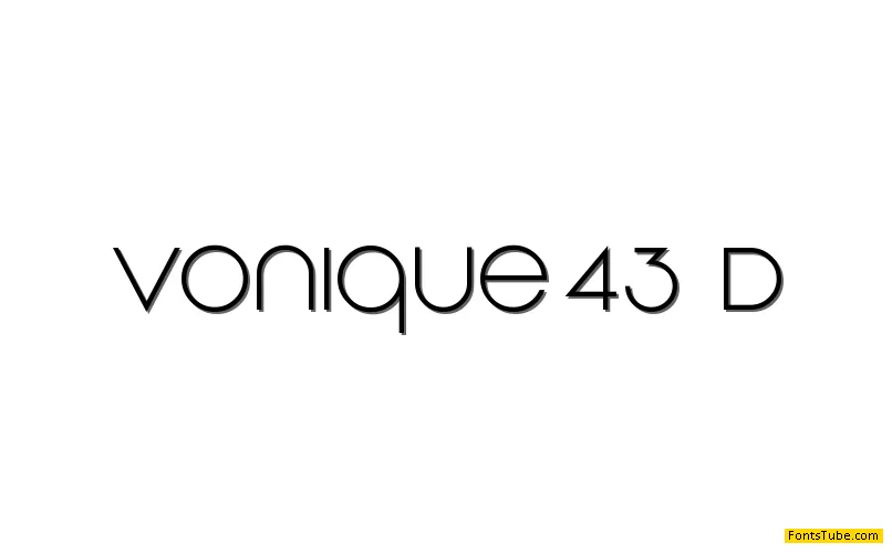 Vonique 43 Font