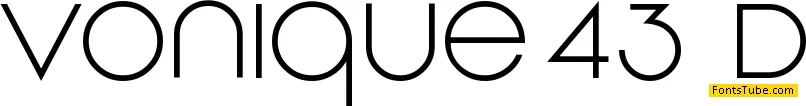 Vonique 43 Font