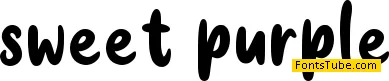 sweet purple Font
