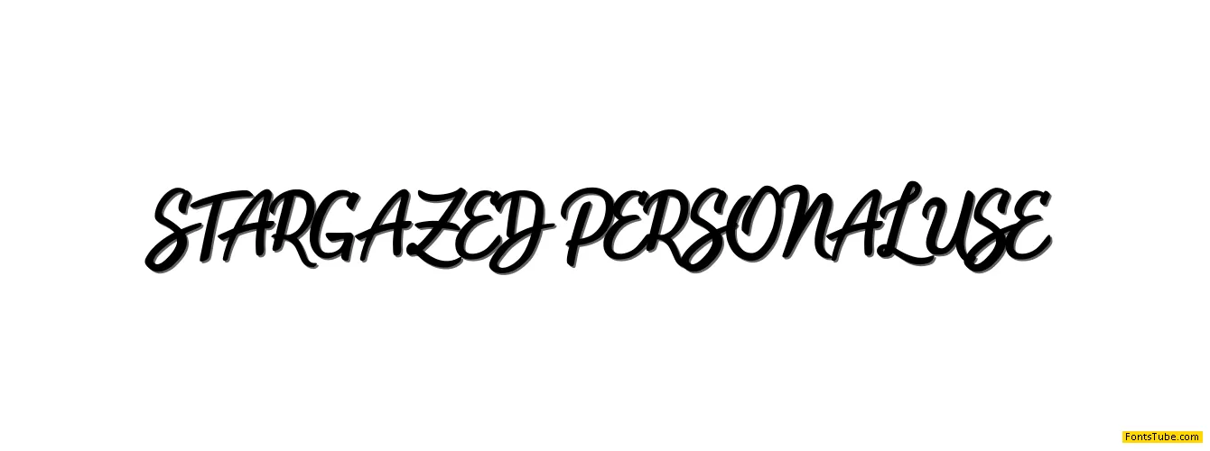 Stargazed Personal Use Font