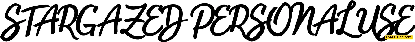 Stargazed Personal Use Font