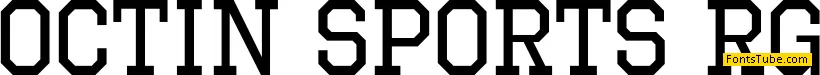 Octin Sports Font