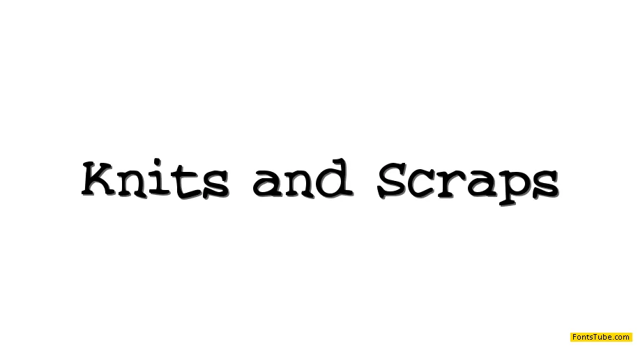 Knits and Scraps Font