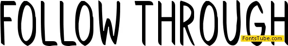 Follow Through Font