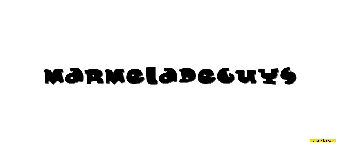 Marmelade Guys Font