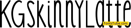 KG Skinny Latte Font