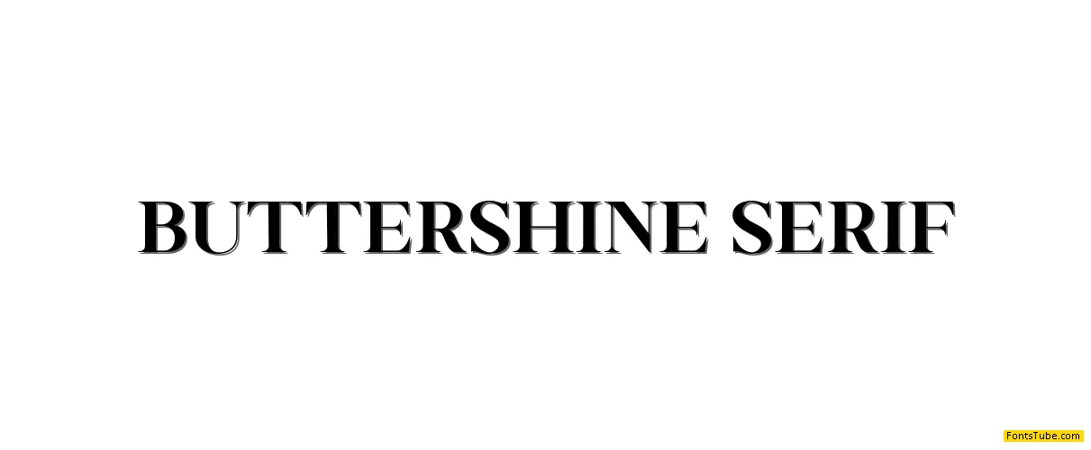 Buttershine Serif